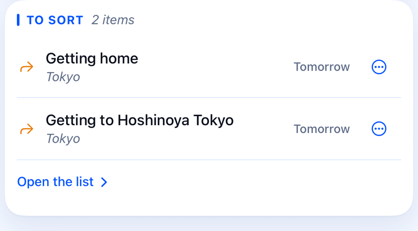 To sort: getting to Hoshinoya Tokyo from the airport, and getting home